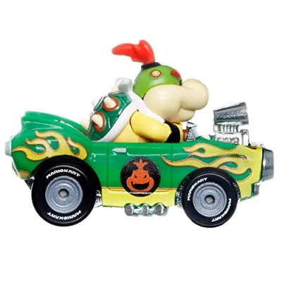 Image of Hot Wheels Mario Kart 1:64 Scale Replica Die Cast Bowser Jr. Flame Flyer