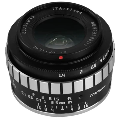 Image of TTArtisan 23mm F1.4 Metal Bodied Lens Compatible with Fuji X Mount Black