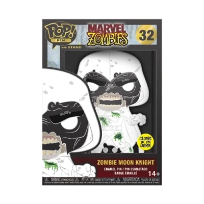 Image of Funko Large Enamel Pin MARVEL: Zombie Moon Night Knight Marvel Zombies Pins Cute Collectable Novelty Brooch for Backpacks &amp; Bags Gift Idea Official Merchandise