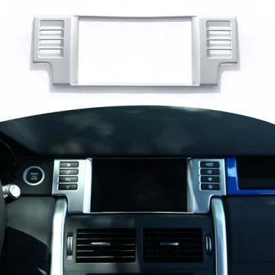 Image of Chrome ABS GPS Screen Frame Cover Trim For Discovery Sport 2015 2016 2017 Car Accessories