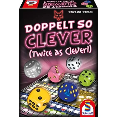 Image of Schmidt Doppelt so Clever Strategy Dice Game Ages 8+ 1 4 Players 30 Minutes Playing Time