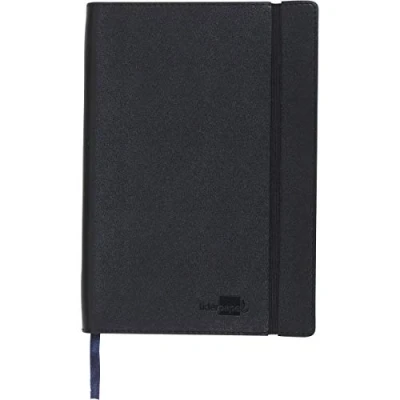 Image of Liderpapel Imitation Leather Notebook A5 120 Sheets 70 g/m² Index Black (LB47)