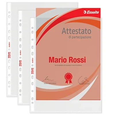 Image of Esselte 391097100 Envelope A Perforation, Transparent