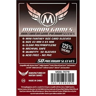 Image of Mayday Games 43 x 65 mm SLEEVES Mini Chimera USA Premium Card Game (Pack of 50)