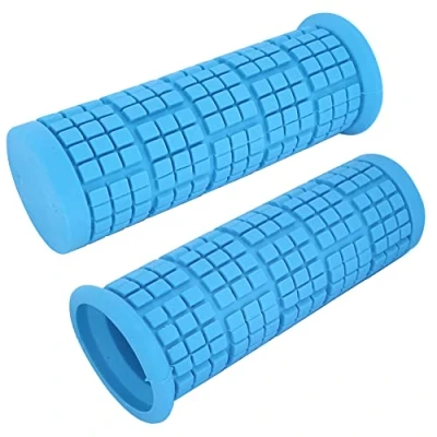 Image of cyclingcolors Pair of Grips for Mountain Bikes 22 mm 110 Bike City BMX Comfort Soft Touch Quality Light Blue