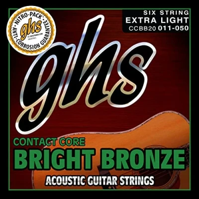 Image of GHS CCBB20 11 50 Contact Core Bright Bronze Acoustic String Set