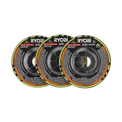 Image of RYOBI 3 PC. 4 1/2&quot; Metal Grinding Wheel Set