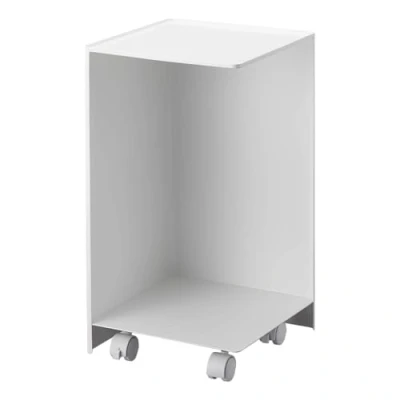 Image of YAMAZAKI Home Rolling Steel Toilet Paper Stocker, Alloy, White, One Size