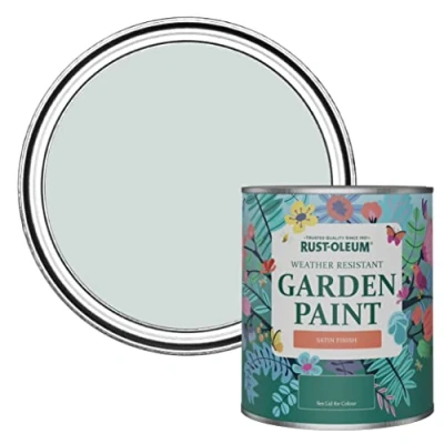 Image of Rust Oleum Grey Mould Resistant Garden Paint In Satin Finish Dove 750ml