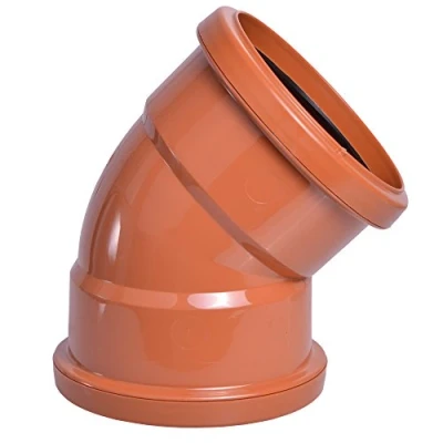 Image of FLOPLAST Underground drain 110mm double socket 45&#039; bend