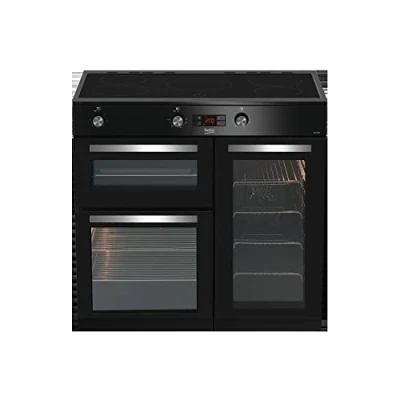 Image of Beko 90cm Electric Range Cooker with Induction Hob Black