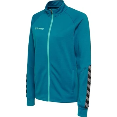 Image of hummel Hmlauthentic Women&#039;s Poly Zip Jacket, womens, 205368 8745 M, Celestial, M