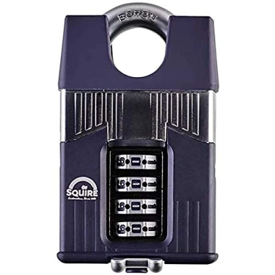 Image of Henry Squire Warrior 4 Wheel Closed Shackle Combination Padlock, 55 mm (Length)