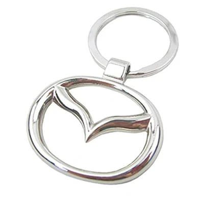 Image of iTech ® Mazda Chrome Metal Car Logo Keyring Key Fob Keychain