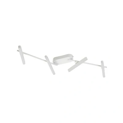 Image of Lindby LED spotlight Eldrin, white, 4 bulb, batten light