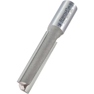 Image of Trend Professional Two Flute Router Cutter, 1/2 Inch Shank, 12.7mm Cut Diameter &amp; 50mm Length, Tungsten Carbide Tipped, 3/83MX1/2TC