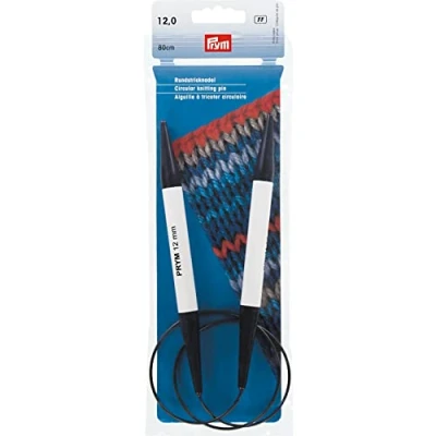 Image of Prym Circular Knitting Needle, Grey, 12 mm