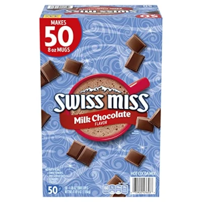 Image of Anbobo Swiss Miss Milk Chocolate Hot Cocoa Drink Mix Sachet 50 ct Box 1.95 kg