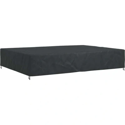 Image of vidaXL Outdoor Furniture Cover Black 350 x 260 90 cm 600D