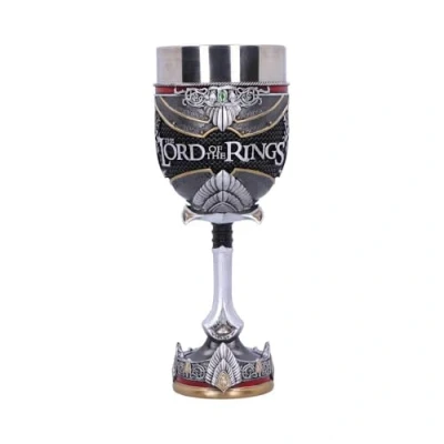Image of Nemesis Now Officially Licensed Lord of The Rings Aragorn Goblet, Silver, 19.5cm