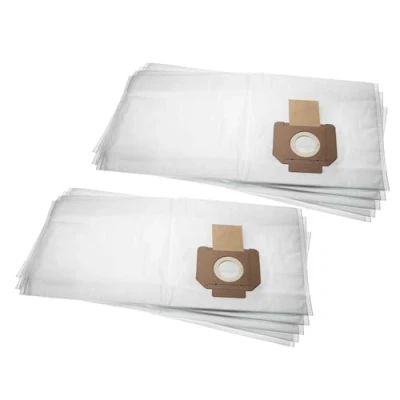 Image of vhbw 10 x Vacuum Cleaner Bags Replacement for Milwaukee 4932352306, 4932459689, 4932352308 Cleaners Microfleece, 27.9 cm 64.3 cm, White