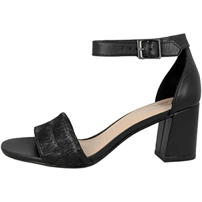 Image of Clarks Women&#039;s Jocelynne Cam Pump, Black Interest Leather, 4 UK