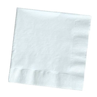 Image of Creative Party PC523272 White 2 Ply Lunch Paper Napkins 20 Pcs