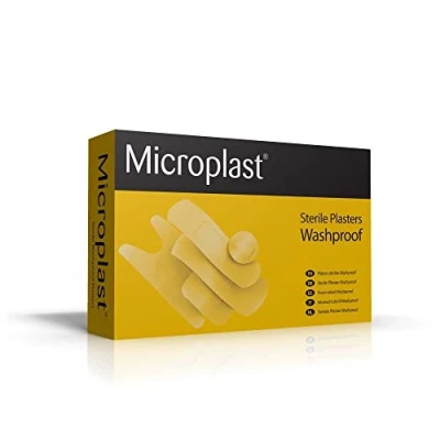 Image of Microplast Washproof Adhesive Plasters 100 Piece Set