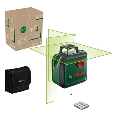 Image of Bosch cross line laser AdvancedLevel 360 (3 lines, for alignment throughout the entire room, in E Commerce cardboard box)