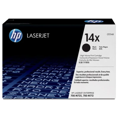 Image of HP 14X High Yield Black Original LaserJet Toner Cartridge (CF214X)