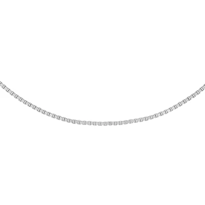 Image of Carissima Gold Women&#039;s 9 ct White 40 Adjustable Heart Slider Box Chain Necklace of Length 56 cm/22 Inch