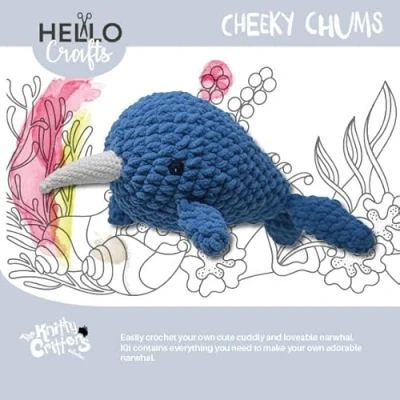 Image of KNITTY CRITTERS Cheeky Chums Narwhal