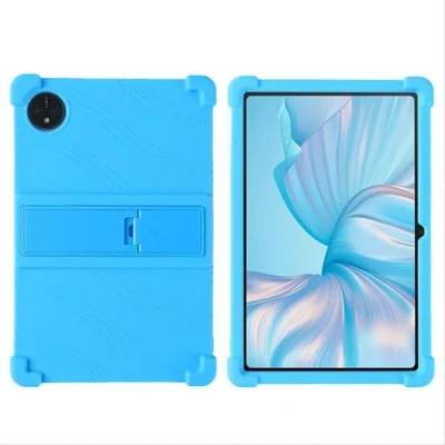 Image of GIOPUEY case for Blackview TAB 80 With Stand Soft TPU silicone protective Cover Airbag Drop Protection Blue