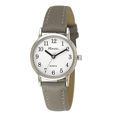 Image of Ravel Women&#039;s Pastel Coloured Everyday Watch (36mm case) Analogue Quartz R0137.13.1 Grey/Silver Tone