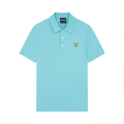 Image of Lyle &amp; Scott Mens Short Sleeve Polo Shirt Alpine Sky M
