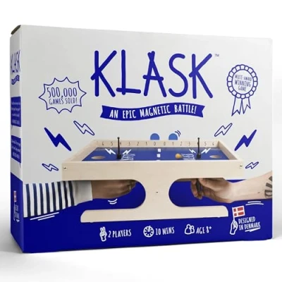Image of KLASK: The Magnetic Award Winning Party Game of Skill for Kids and Adults All Ages That’s Half Foosball, Air Hockey