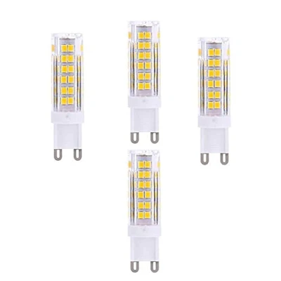 Image of OUKAIDE 4 Pack G9 LED Bulbs 7W 2835LEDs lamp AC220 240V Warm White 3000k Super Bright Bulb 600LM Beam Angle 360 Ceramic Base Non dimmable
