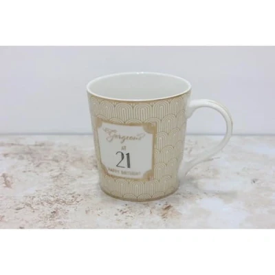 Image of Lesser &amp; Pavey Gorgeous 21st Birthday Mug Gifts for Her Mug, Mugs Daughter, Girlfriend, Wife or Mother.