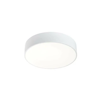 Image of Caprice LED Round Flush Ceiling Light White Phase Cut Dimming 33cm 2720lm 3000K