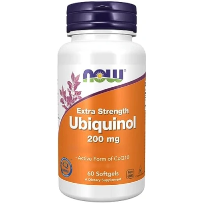 Image of Now Foods, Extra Strength Ubiquinol, 200mg, Kaneka 60 Softgels, Gluten Free, Soy Non GMO