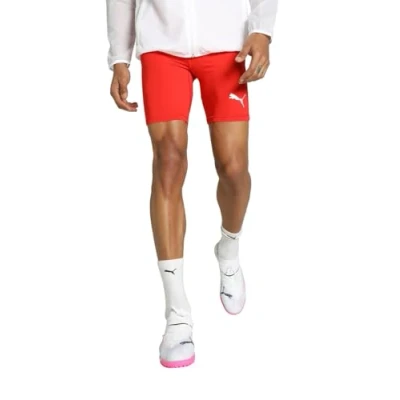 Image of PUMA Men&#039;s LIGA Baselayer Short Tight Pants, Red, Medium