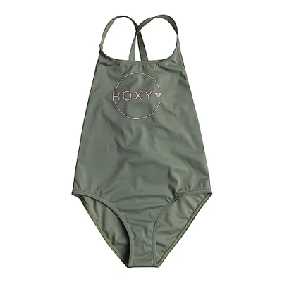 Image of Roxy Basic Active ONE Piece Swimsuit for kids, Size: 16y, Olive