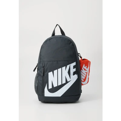 Image of Nike Sportswear Elmntl Unisex SET Backpack for kids, Size: One Size, Dk smoke grey/orange/(white)