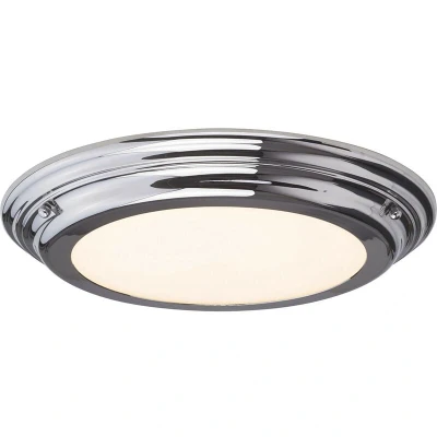 Image of Welland LED 3 Light Semi Flush Graphite