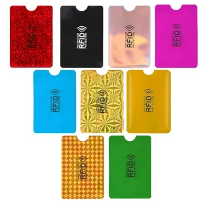 Image of 9 Pcs Colorful RFID Card Holder,Credit Protector,Credit Holder Blocking Card,Bank Protector,Card Protector Sleeves, Identity Protectors Credit