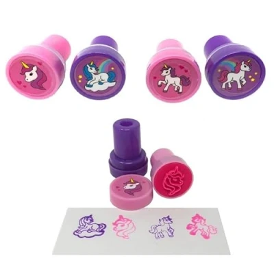 Image of Anila&#039;s Self Inking Stampers in a variety of themes for Party Bag Fillers and Favours Kids. (Unicorn, 12)