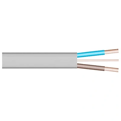 Image of Merriway BH05689 Twin and Earth Flat Cable, 6242Y 2.5mm Grey, 10 Metres (33 feet)