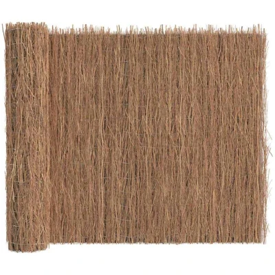 Image of vidaXL Brushwood Fence 600x150 cm