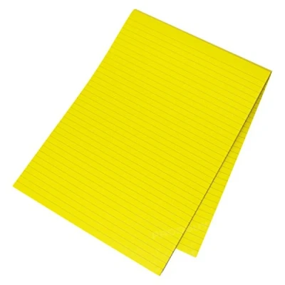 Image of [Pack of 3] Visual Memory Aid A4 Bright Yellow 100 Page Paper Notepad Refill Memo Lined Writing Pads