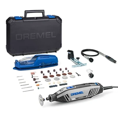 Image of Dremel 4250 Rotary Tool 175 W, Multitool Kit with 3 Attachments 45 Accessories, 175W Motor Electronic Feedback, Variable Speed 5.000 35.000 RPM